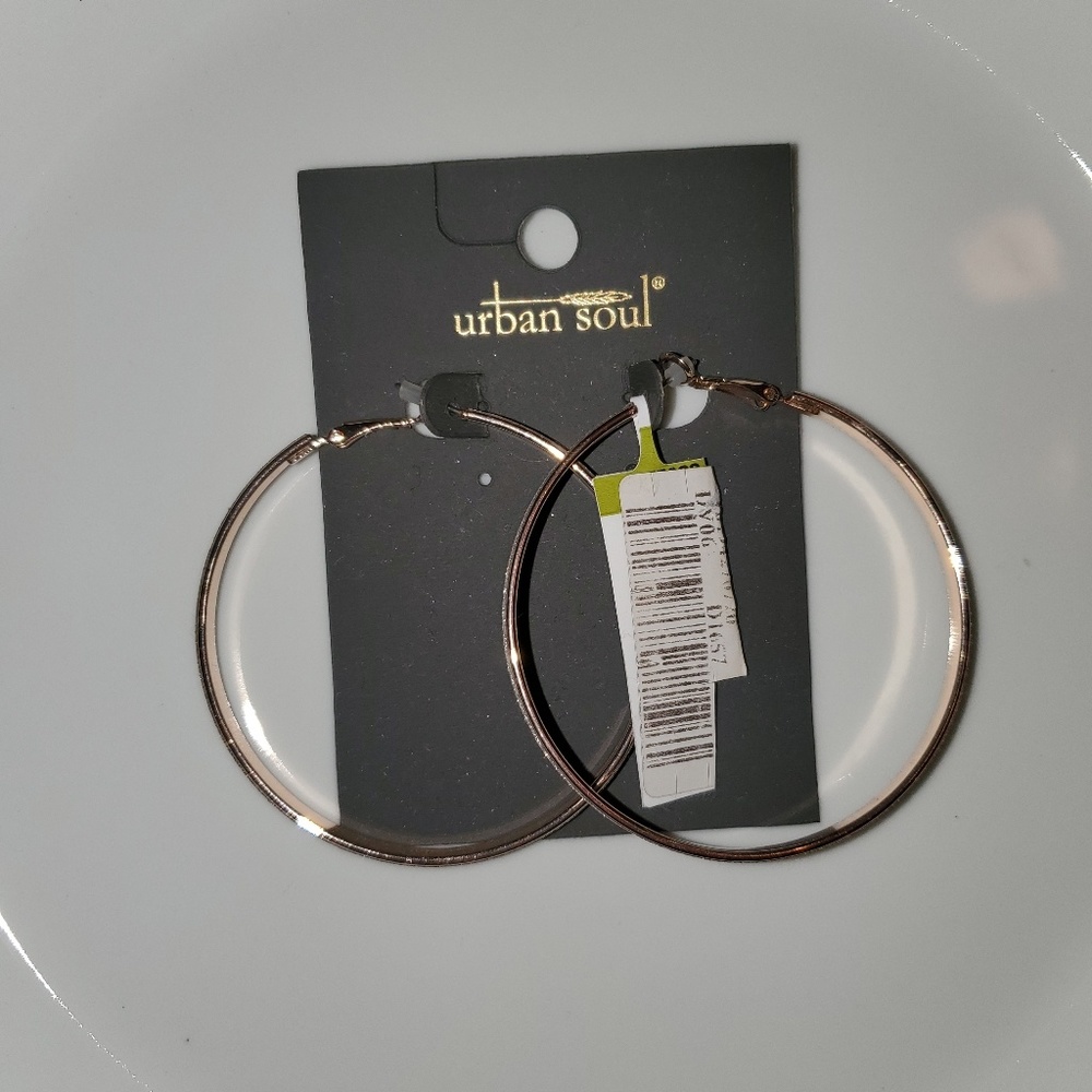 Urban Soul Hoop Earrings NWOT - Picture 1 of 6
